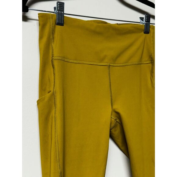 ATHLETA Ultimate Stash Pocket 7/8 High Rise Tight Mustard Yellow, Sz S - Picture 3 of 11